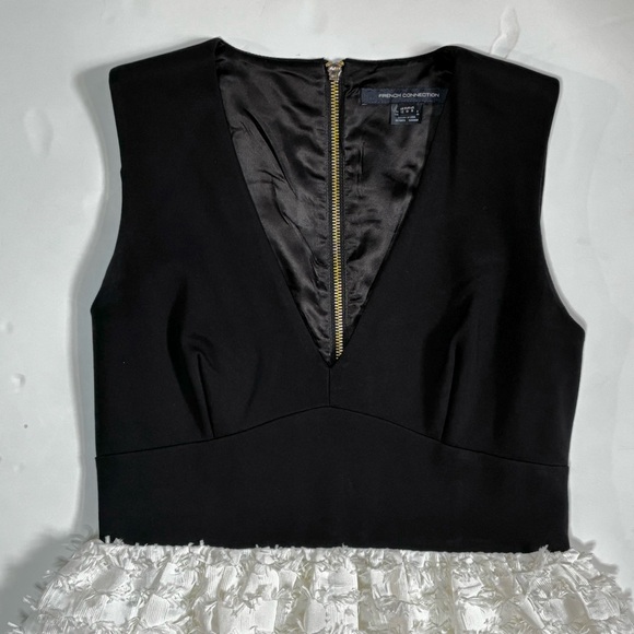 French Connection Black & White Party Dress 8 - Picture 6 of 14